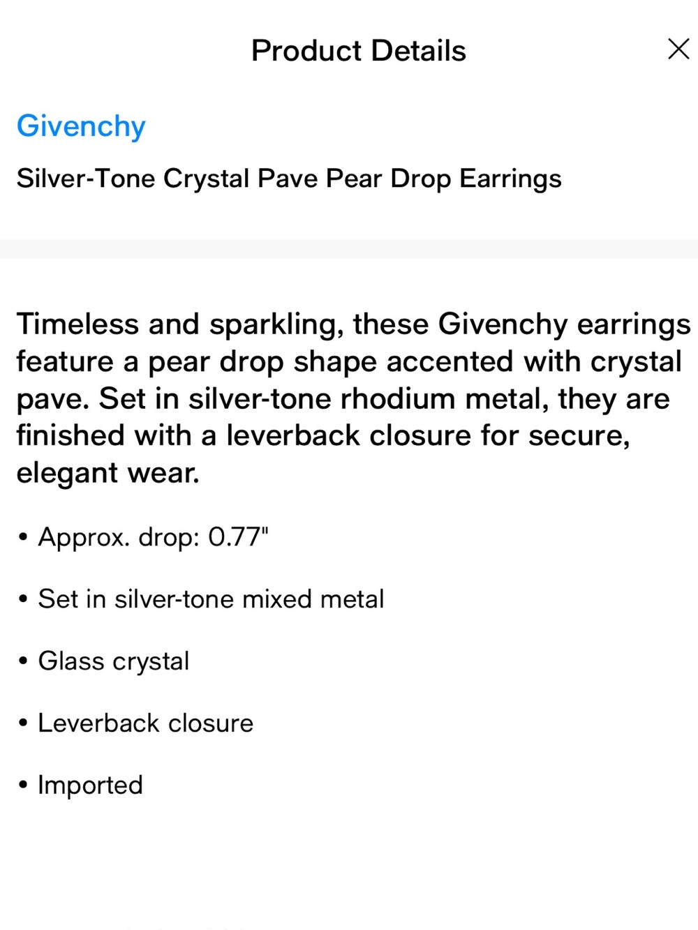Givenchy Earrings NWT - Picture 2 of 2